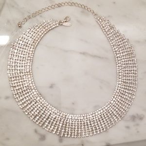 Super sparkly rhinestone statement necklace